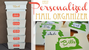 Easy personalized mail organizer