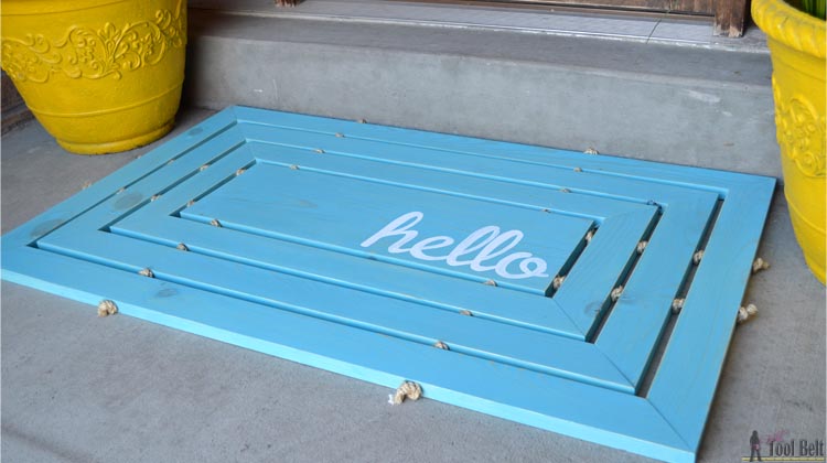 DIY Workshops - Wooden Door Mat - Remodelando la Casa