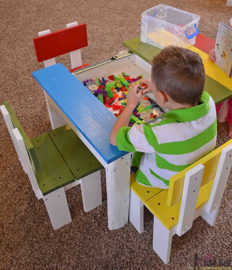 children's lego table and chairs