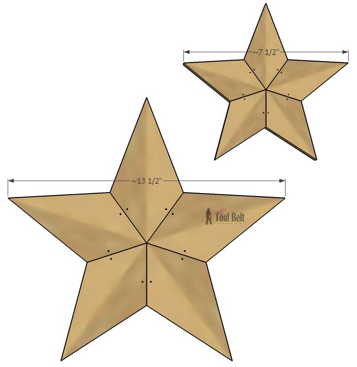 Printable Wooden Star Template Customize and Print