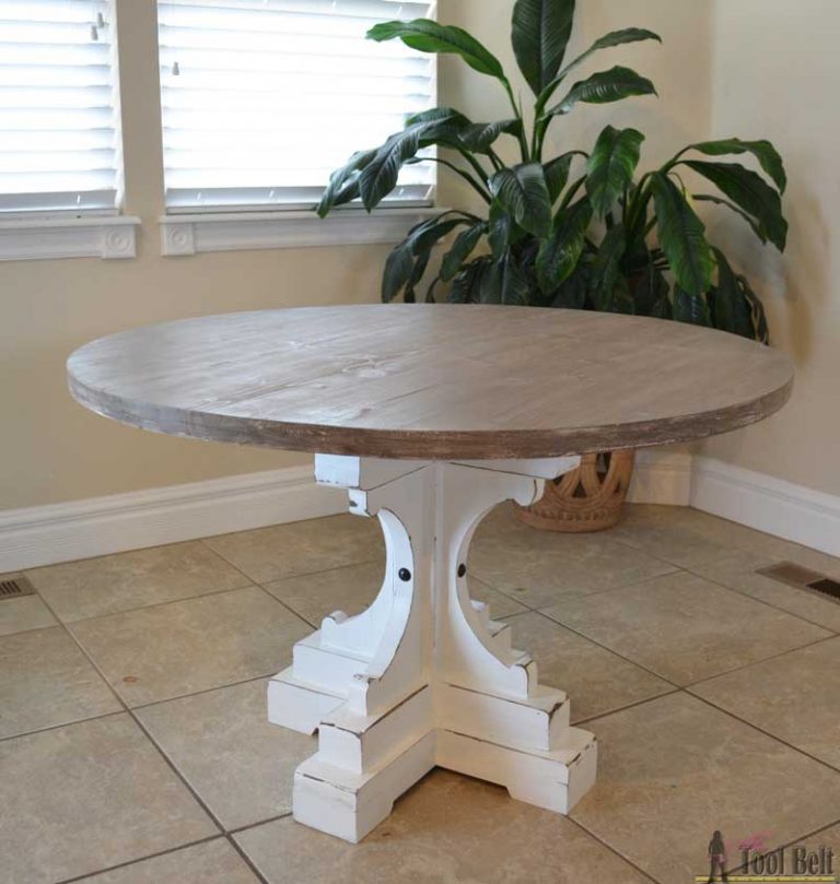 diy-pedestal-table - Her Tool Belt