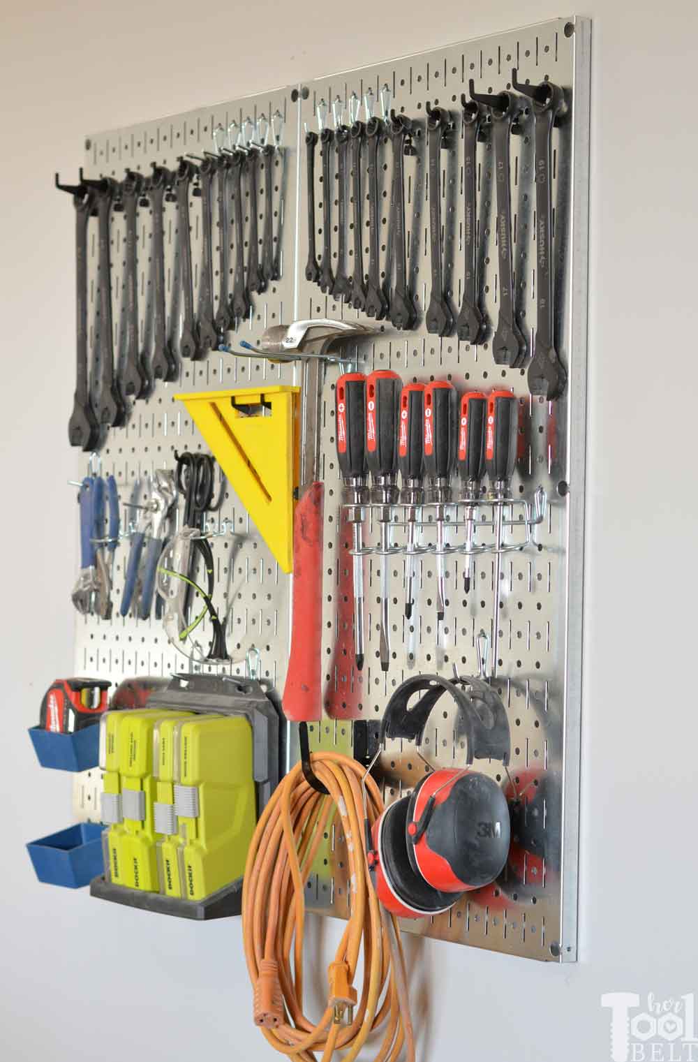 Organize-garage-tools-on-wall-control-husky-wrenchs-screwdrivers - Her ...