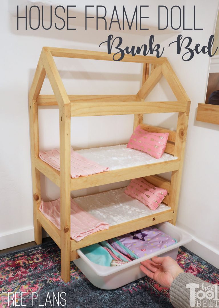 House Frame Doll Bunk Bed Plans - Her Tool Belt