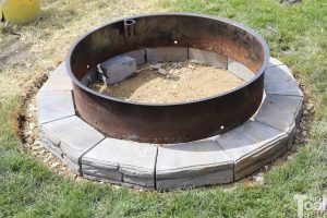 DIY Backyard Fire Pit - Her Tool Belt