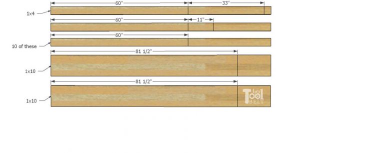 Queen X Barn Door Farmhouse Bed Plan - Her Tool Belt