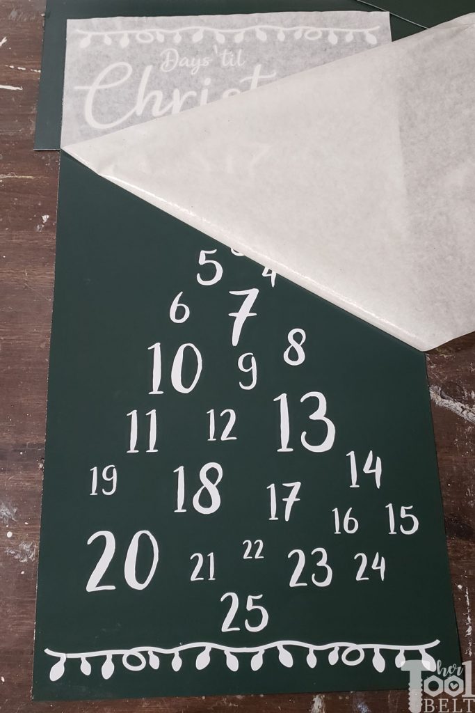 Magnetic Christmas Countdown Sign - Her Tool Belt