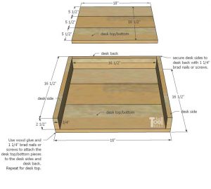 Leaning Crate Ladder Bookshelf and Desk - Her Tool Belt