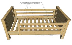 Farmhouse Style Twin over Full Bunk Bed Plans - Her Tool Belt