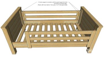 Farmhouse Style Twin over Full Bunk Bed Plans - Her Tool Belt
