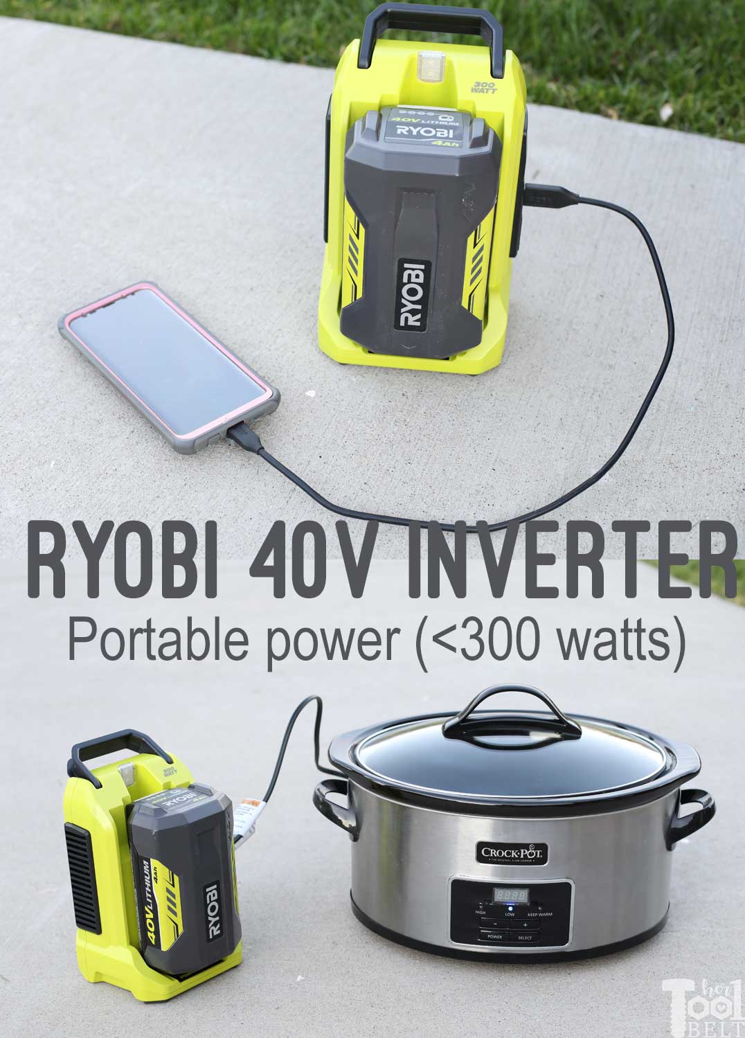Ryobi-40v-300w-inverter-crockpot - Her Tool Belt
