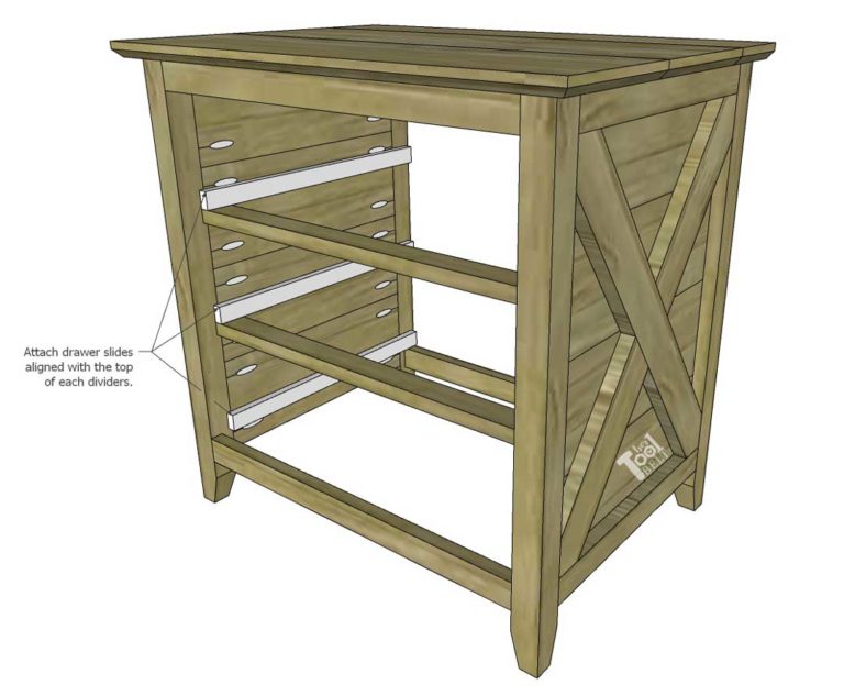 Farmhouse X Nightstand Plans - Her Tool Belt