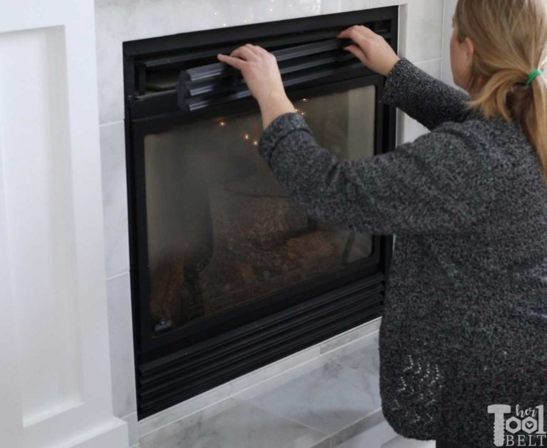 How to Open and Clean Gas Fireplace Glass - Her Tool Belt