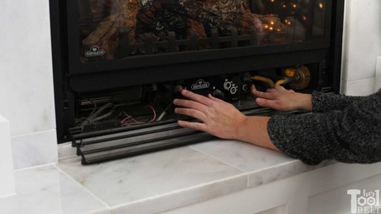 How To Open And Clean Gas Fireplace Glass - Her Tool Belt