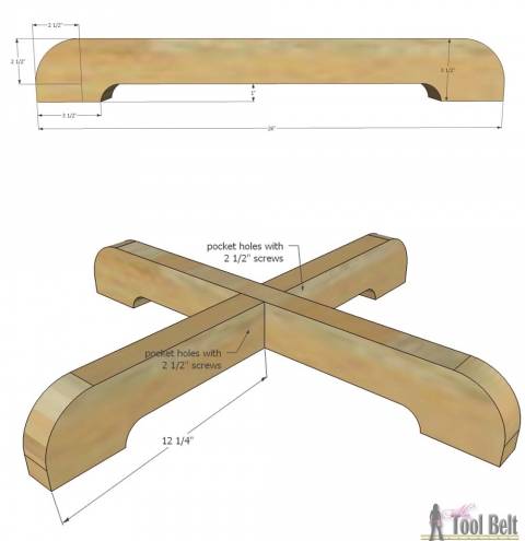 Octagon Rotating Bookshelf - Her Tool Belt