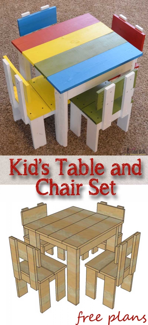 diy kids table and chairs