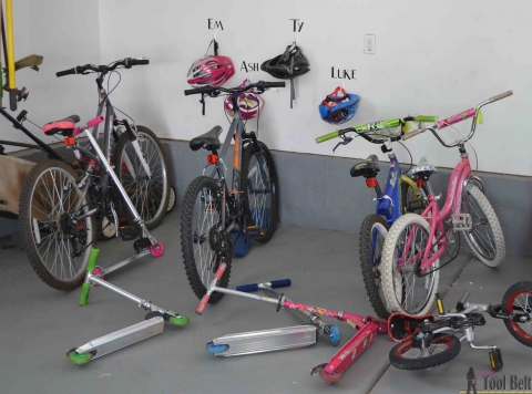 DIY Bike & Scooter Rack: A Great First Step in Garage Organization –  Gadgets and Grain