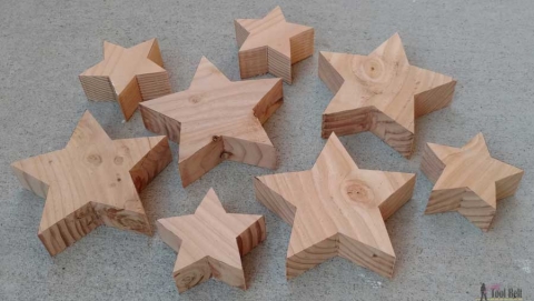 1000pcs 2 Holes Diy Star Shape Wooden Button Scrapbook Craft