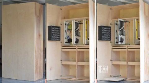 plywood garage cabinets