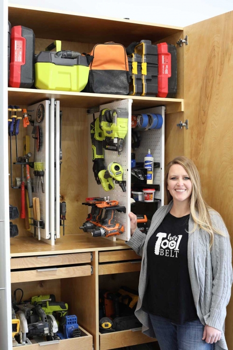 Garage Hand Tool Storage Cabinet Plans Her Tool Belt