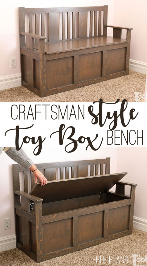 toy chest bench plans