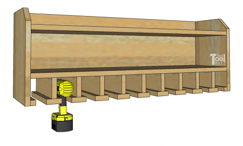 Custom Drill Storage and Charge Station Easy Her Tool Belt